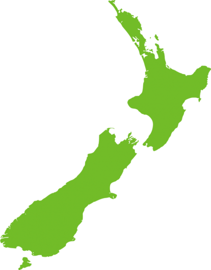 NZ Map - Mightyfist New Zealand